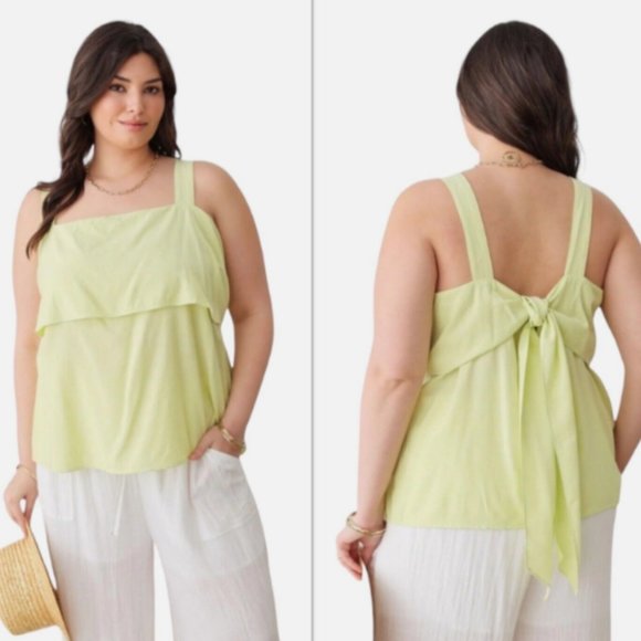 Heatherly Tops - Heatherly Women's Size 2X Green Tank Top